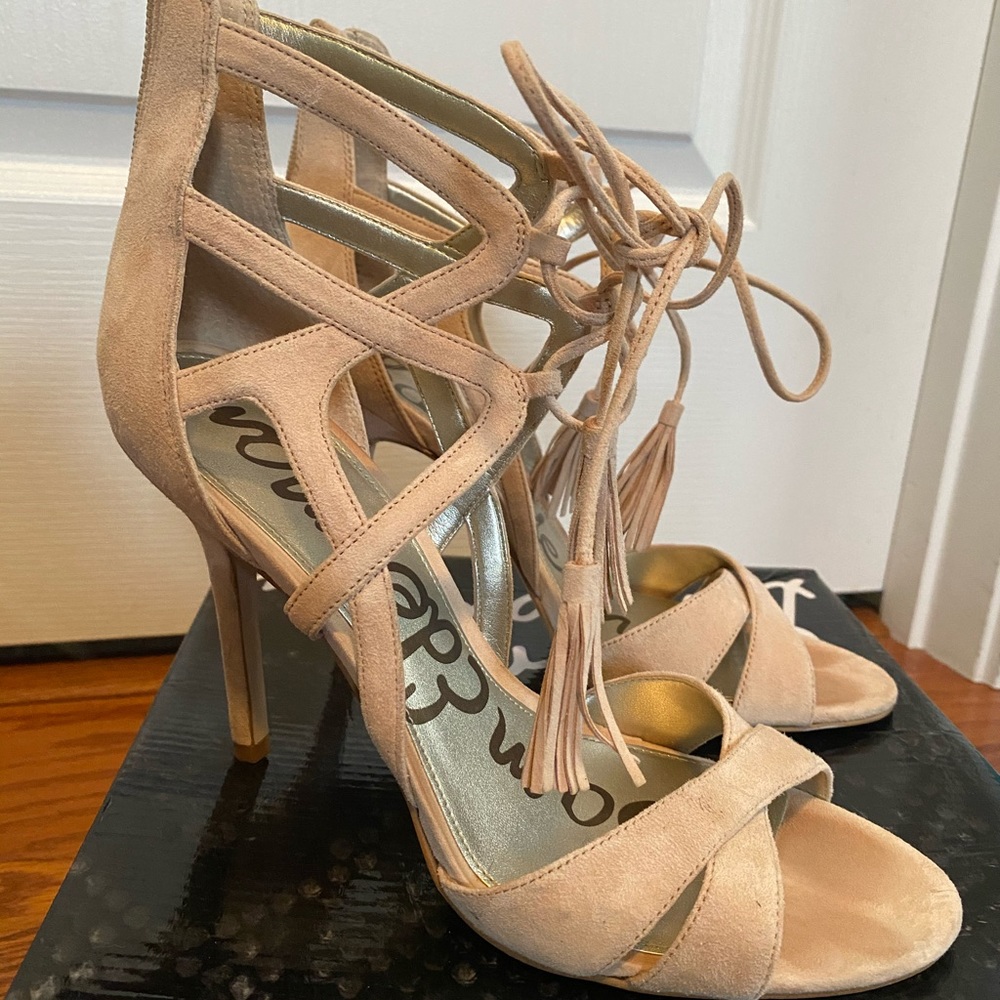 Sam Edelman Azela blush strappy heeled sandals